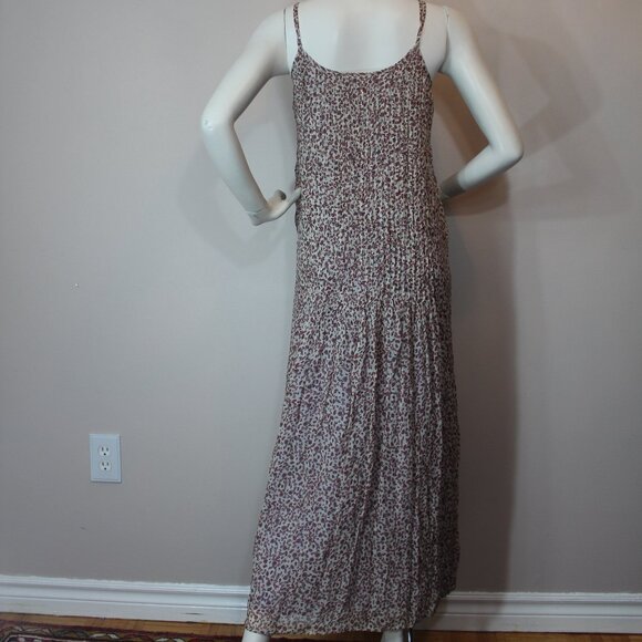 Chan Luu floral print sleeveless maxi woman dress lined size 1/small - Picture 4 of 7